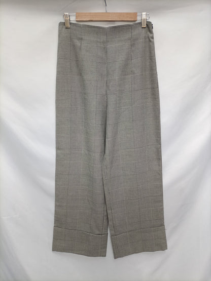 ZARA. Checked Palazzo Pants Tl
