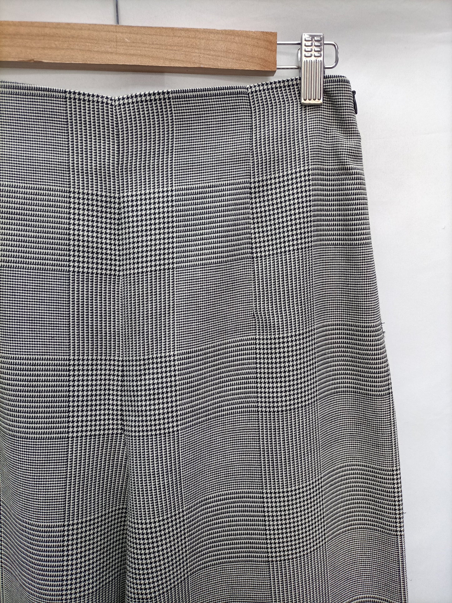ZARA. Checked Palazzo Pants Tl