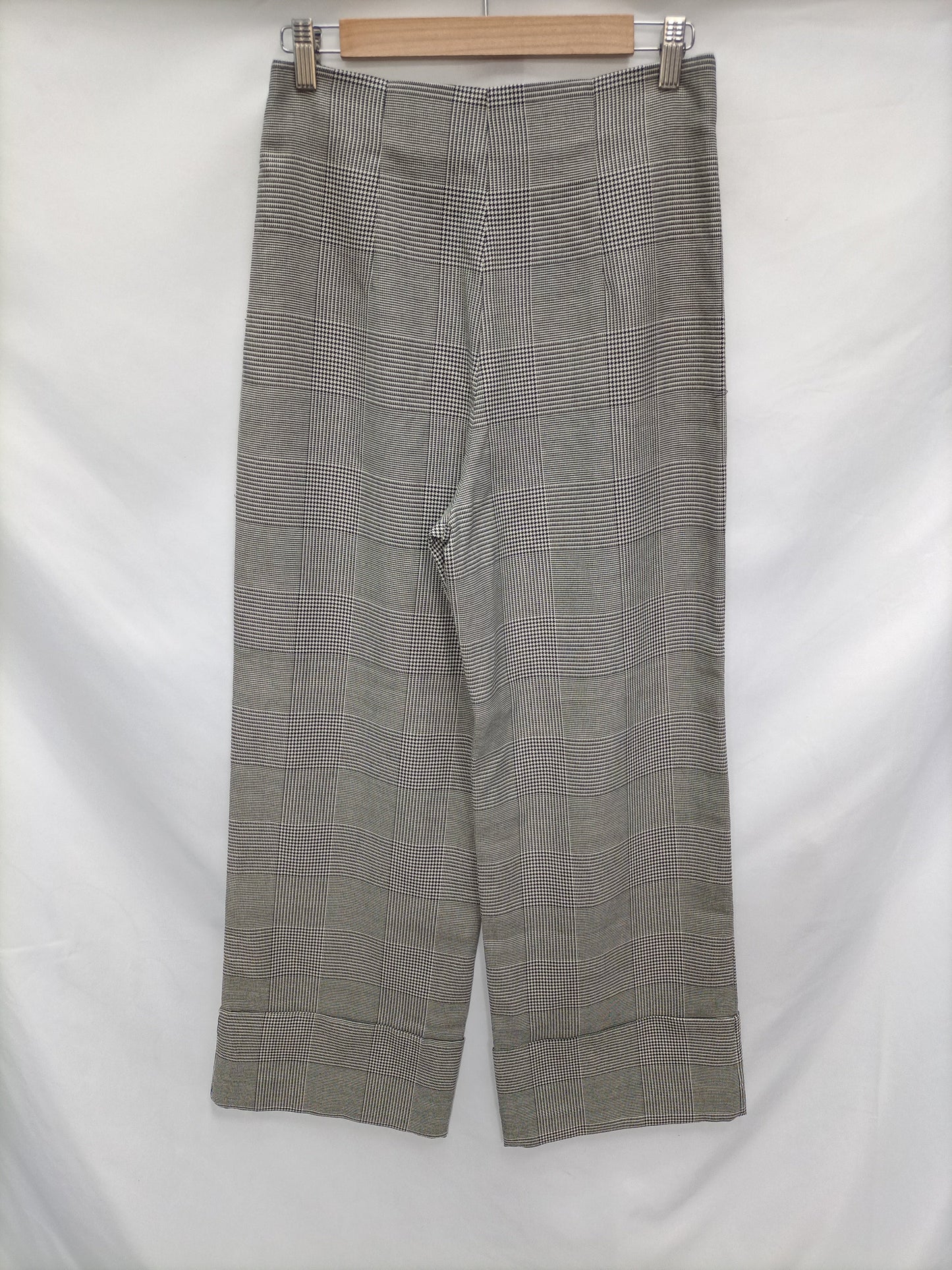 ZARA. Checked Palazzo Pants Tl