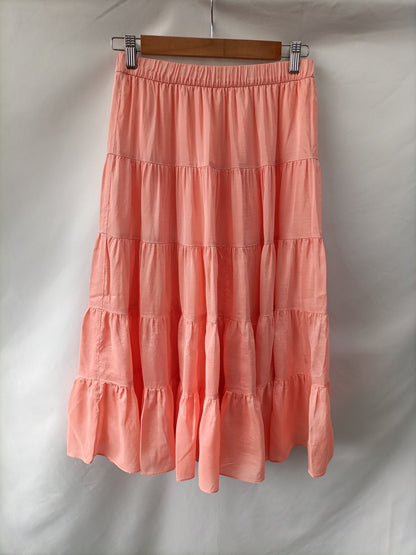 MASSCOB. Falda fluida coral  T.36