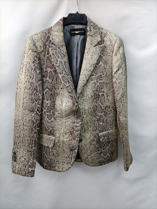 ZADIG &amp; VOLTAIRE. Animal print Ts blazer