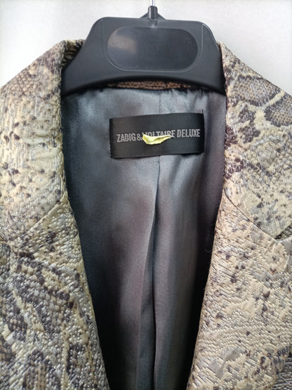 ZADIG &amp; VOLTAIRE. Animal print Ts blazer