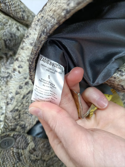 ZADIG &amp; VOLTAIRE. Animal print Ts blazer