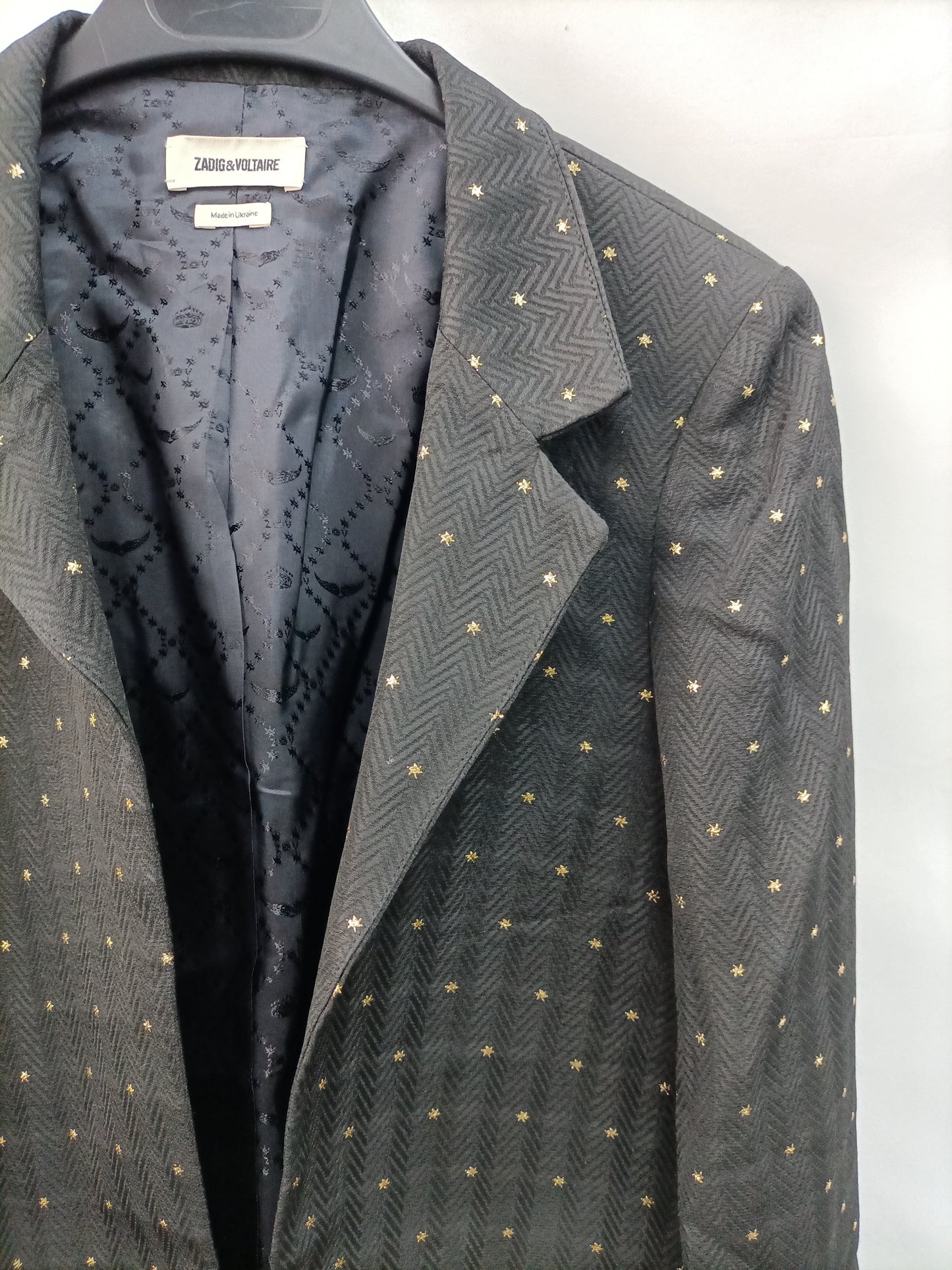ZADIG &amp; VOLTAIRE. Black star blazer T.36