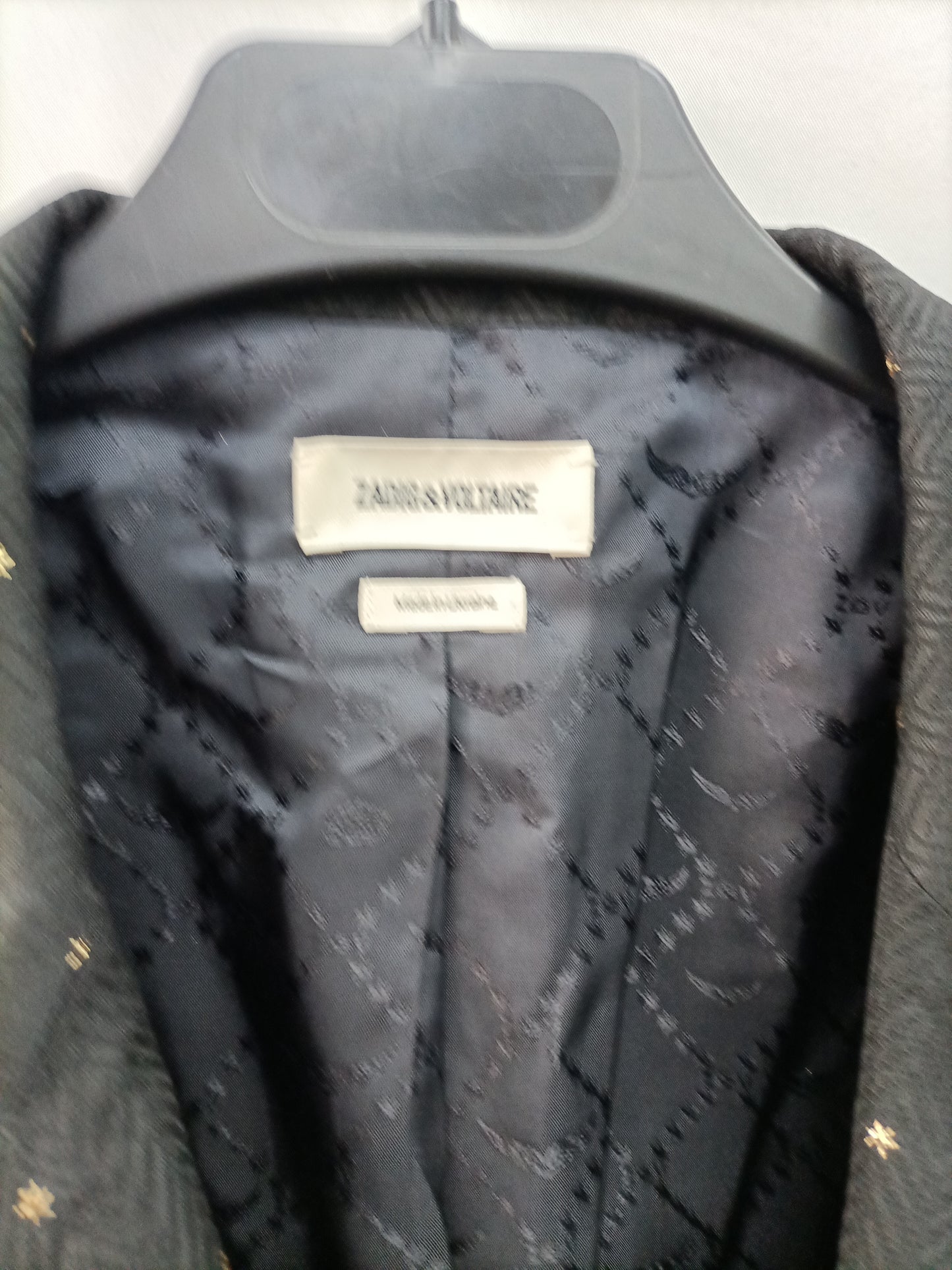 ZADIG &amp; VOLTAIRE. Black star blazer T.36