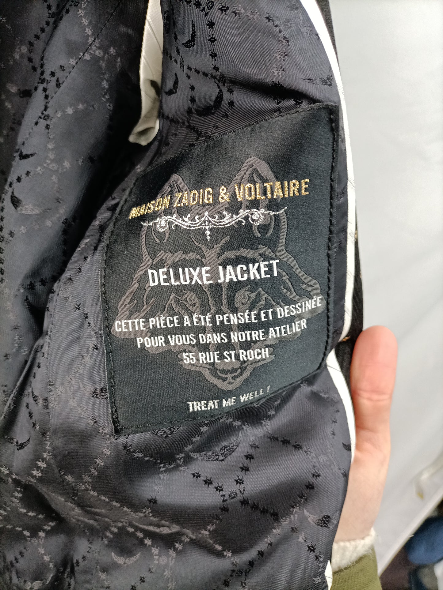 ZADIG &amp; VOLTAIRE. Black star blazer T.36