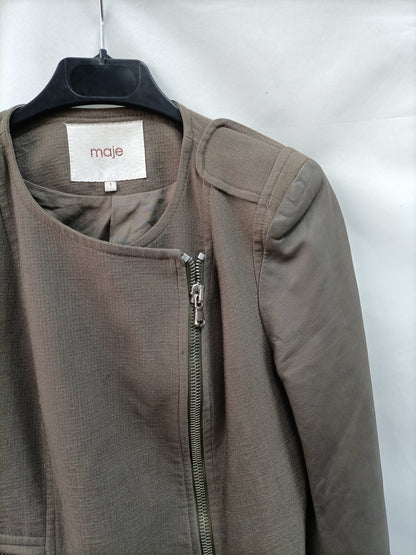 MAJE. Cazadora doble textura T.1(s)