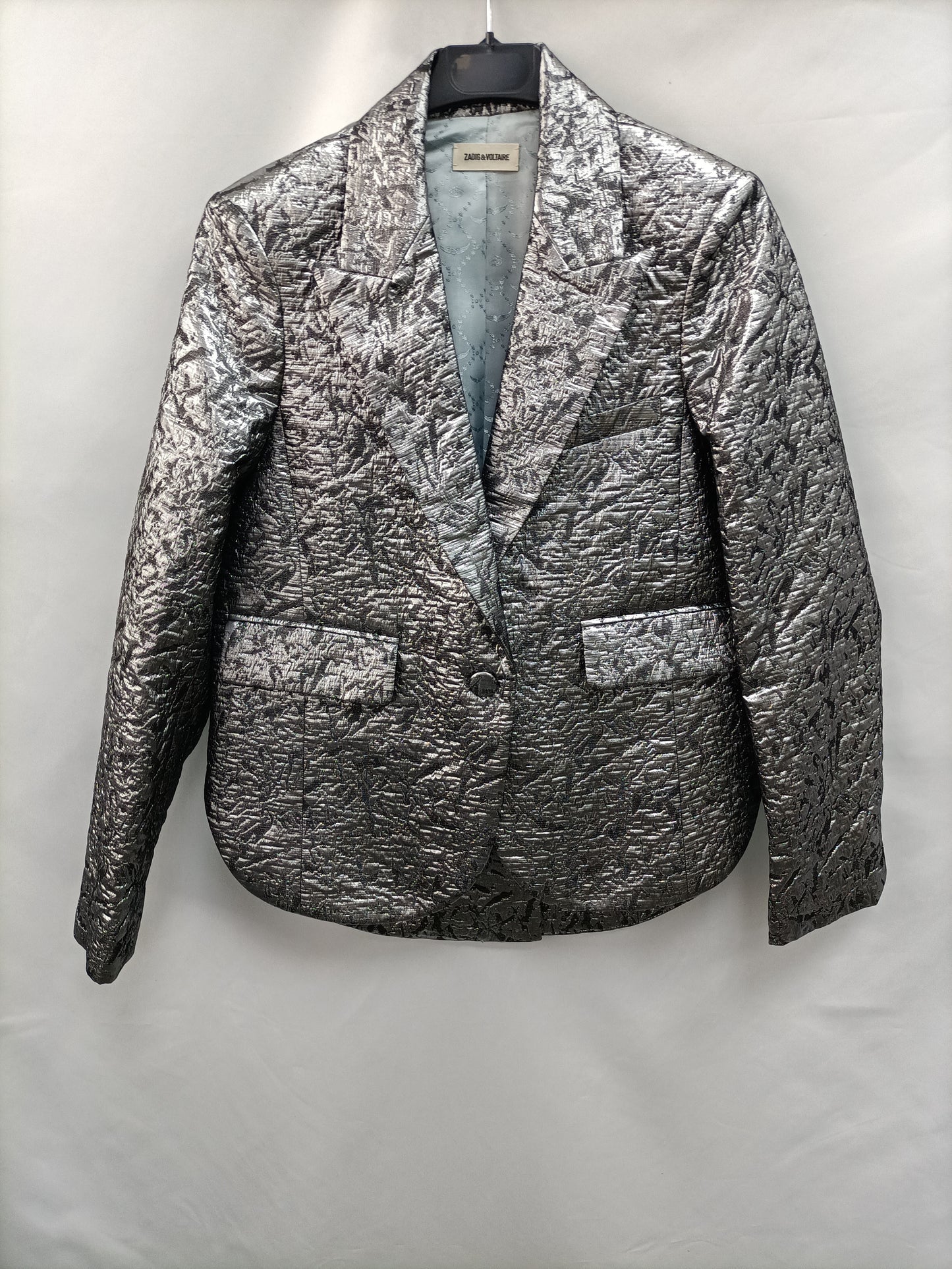 ZADIG&amp; VOLTAIRE.Silver blazer T.36