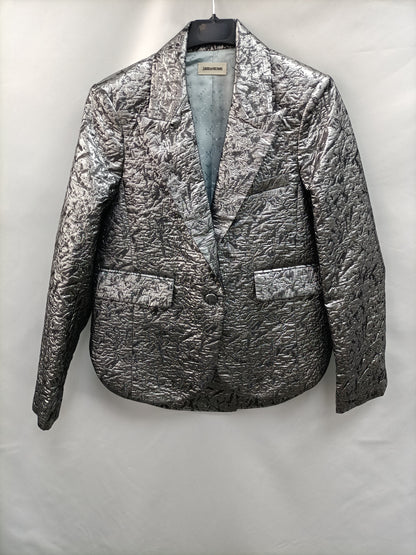 ZADIG&amp; VOLTAIRE.Silver blazer T.36