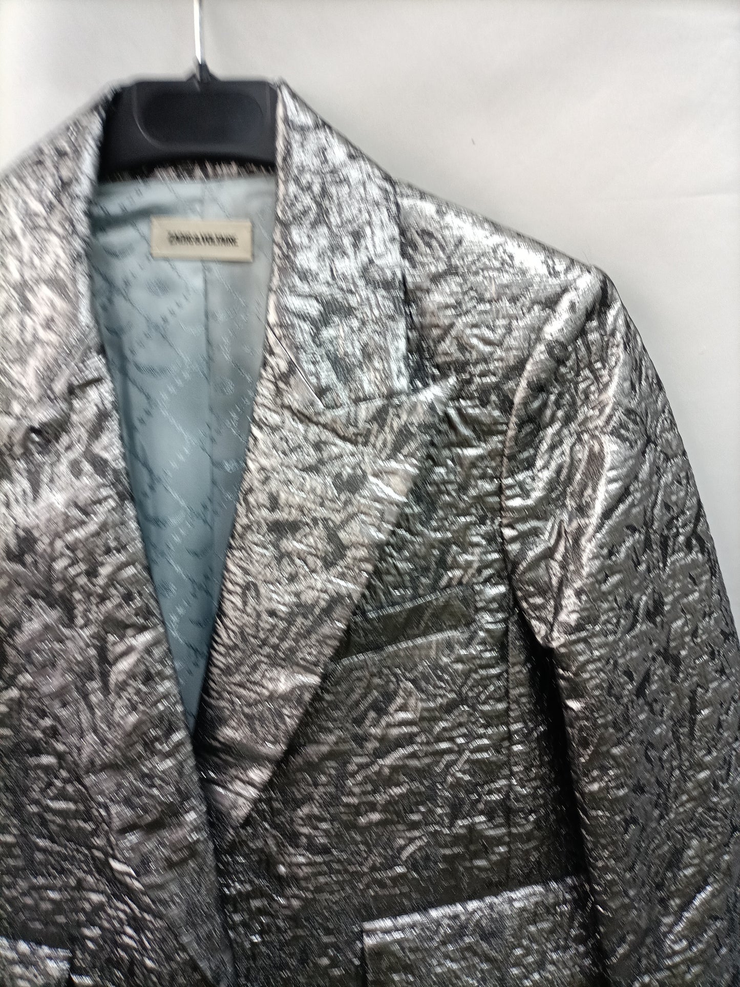ZADIG&amp; VOLTAIRE.Silver blazer T.36