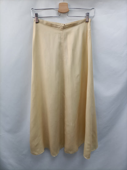 FORTE FORTE. Falda midi amarilla T.34