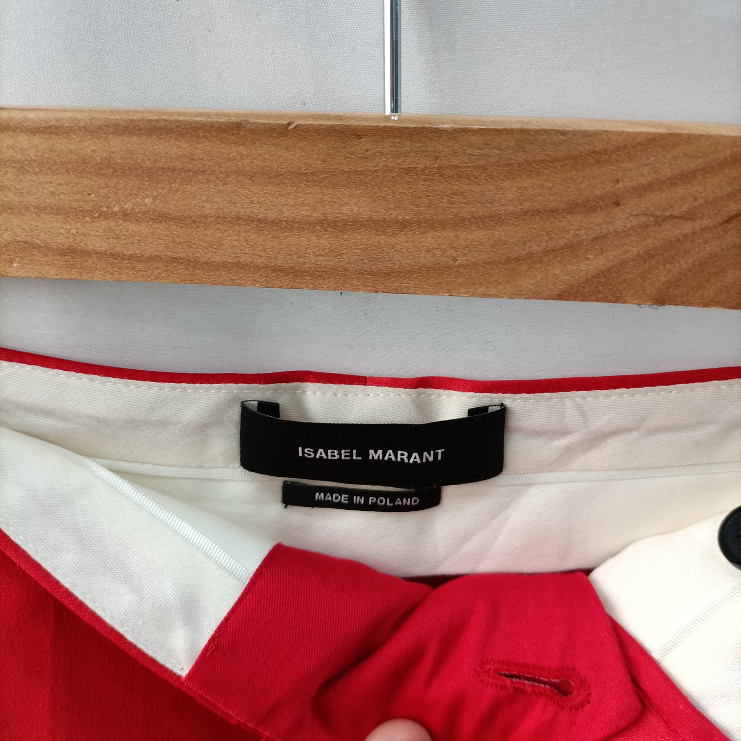 ISABEL MARANT. Pantalón de vestir roja   T.36