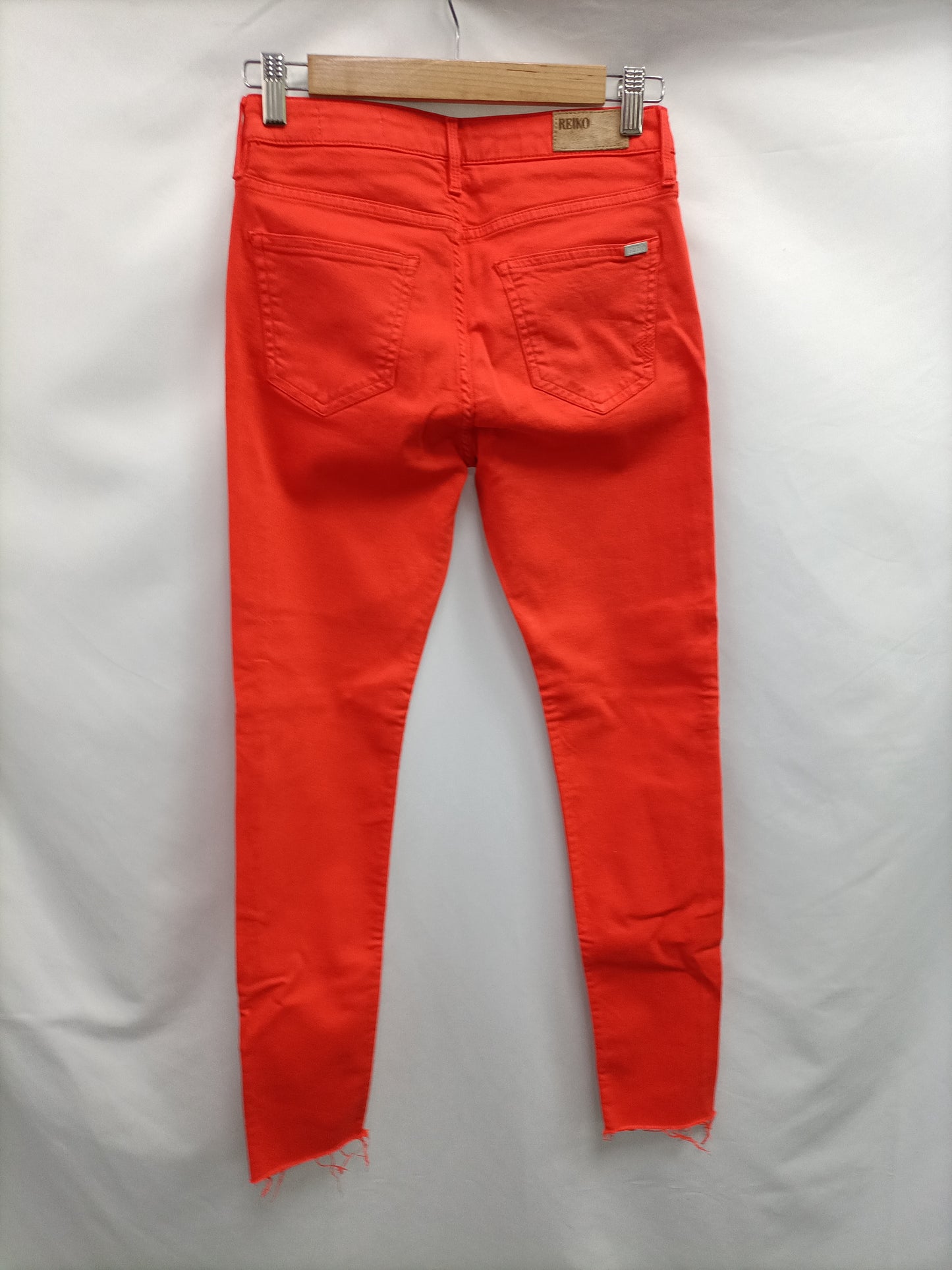 REIKO. Orange denim pants T.26(34)
