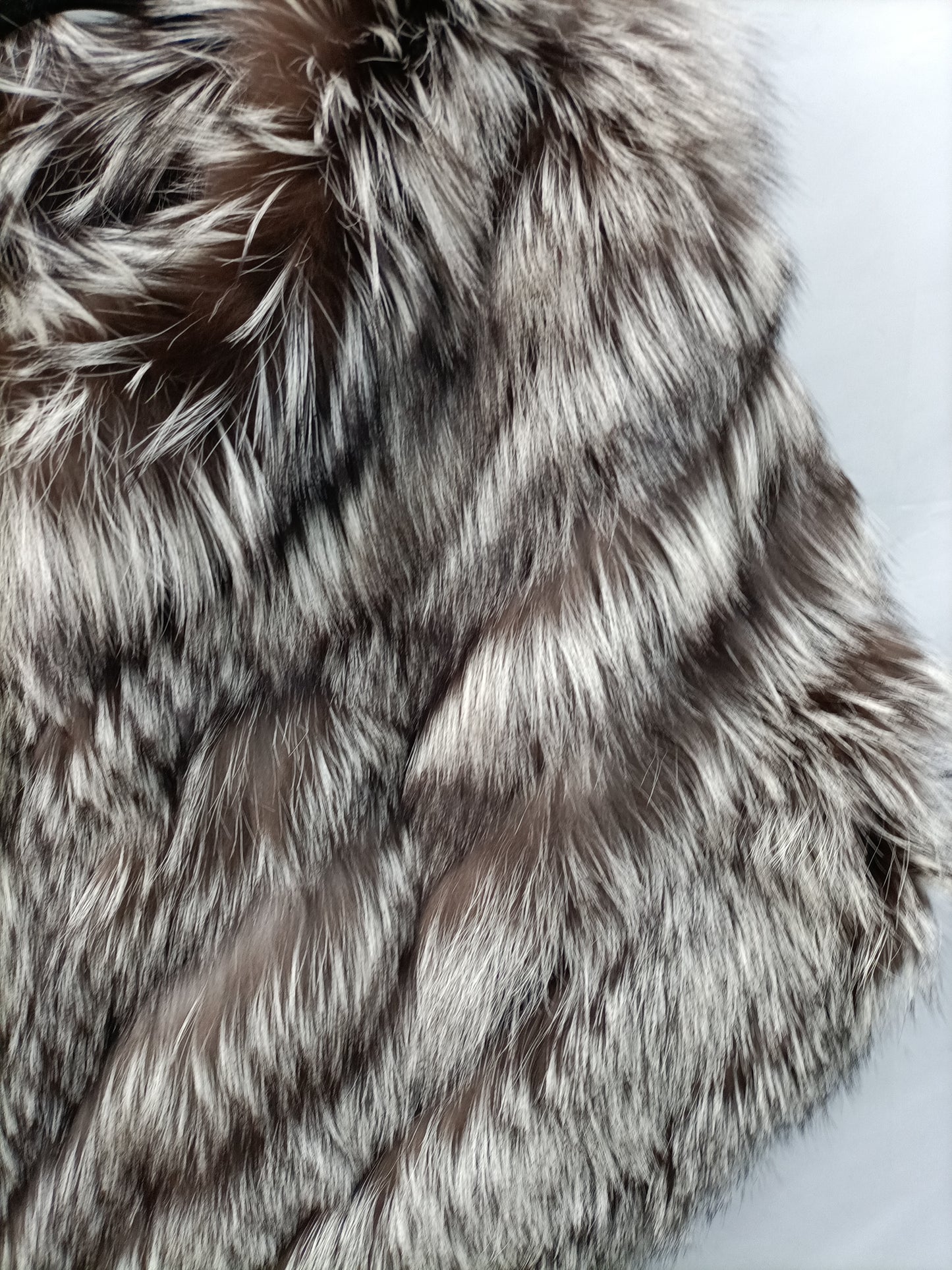GIVENCHY. Brown fur poncho.