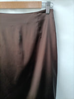ANGEL SCHLESSER.  Falda marrón tubo T.40 (34)