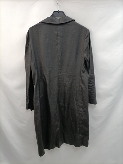 ANGEL SCHLESSER. Chaqueta lino negra T.38