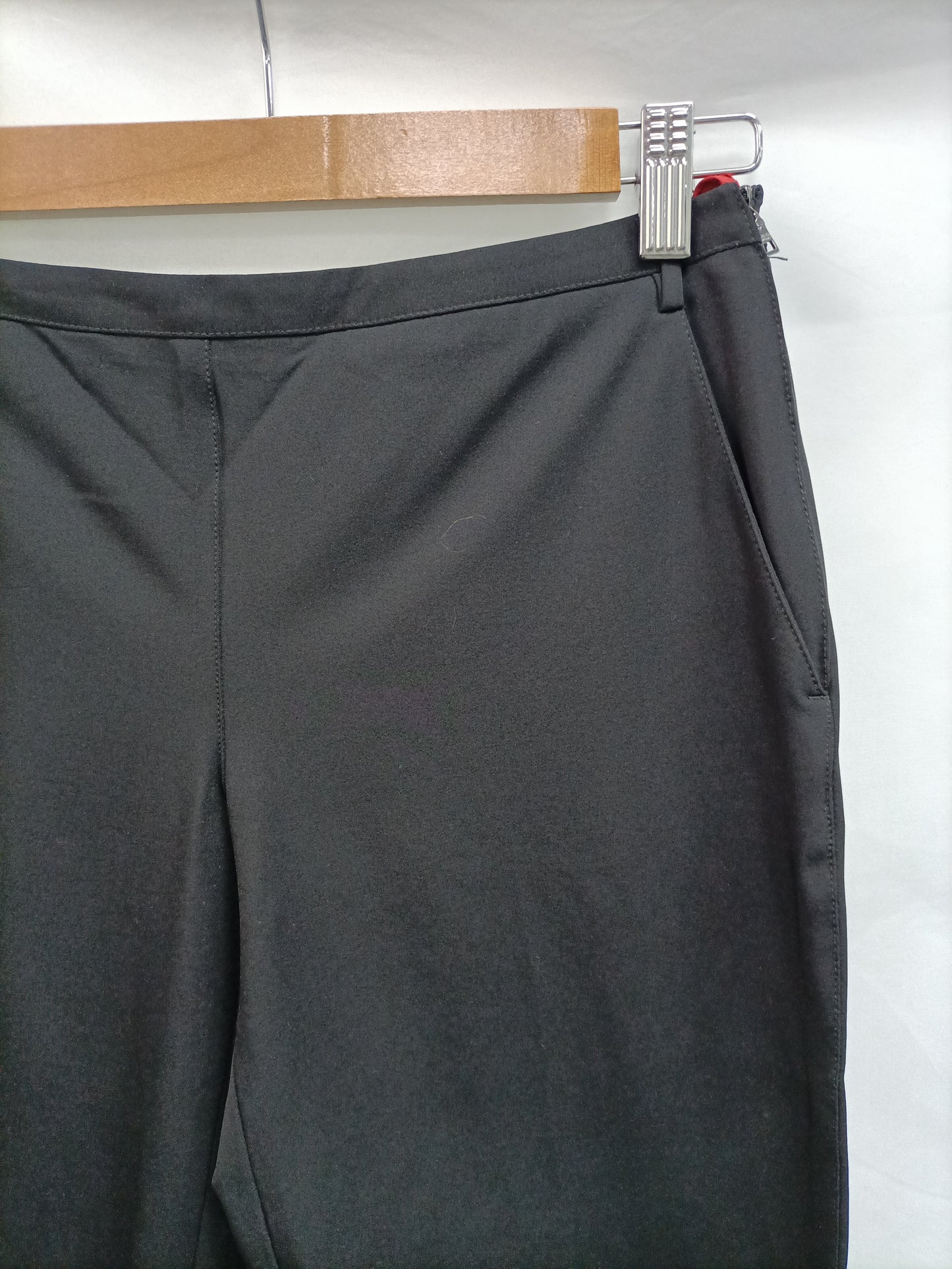 PRADA. Black Lycra trousers, size 38