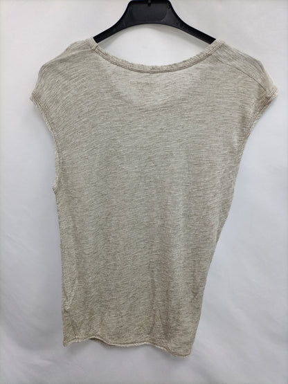 ZADIG &amp; VOLTAIRE. Beige t-shirt with Ts threads