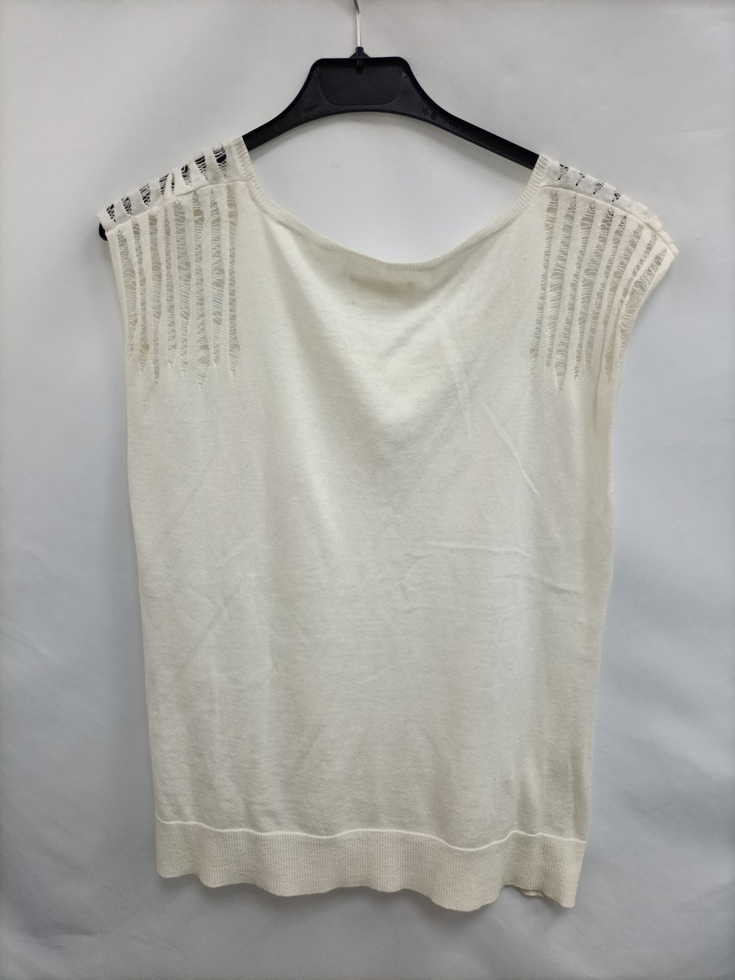 ZADIG& VOLTAIRE.   Chaleco beige rotos  T.s