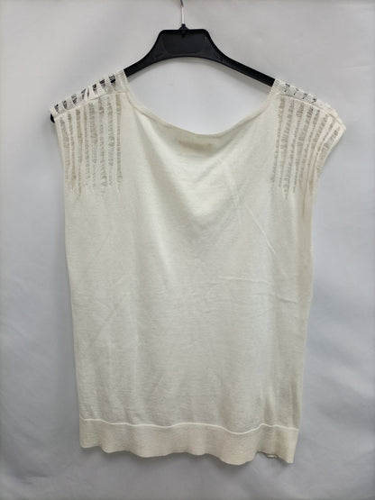 ZADIG& VOLTAIRE.   Chaleco beige rotos  T.s