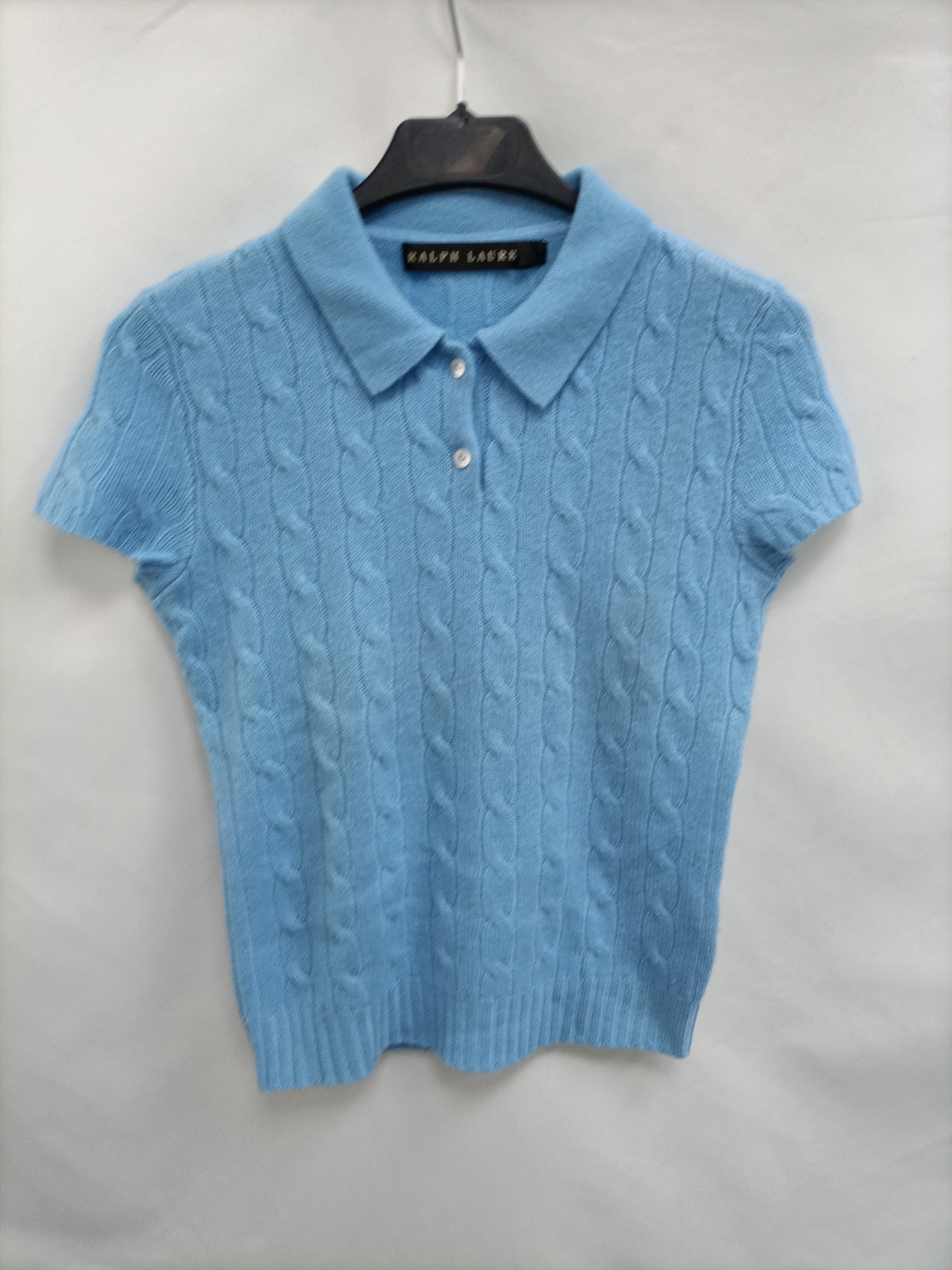 RALPH LAUREN. Polo azul cachemere T.s