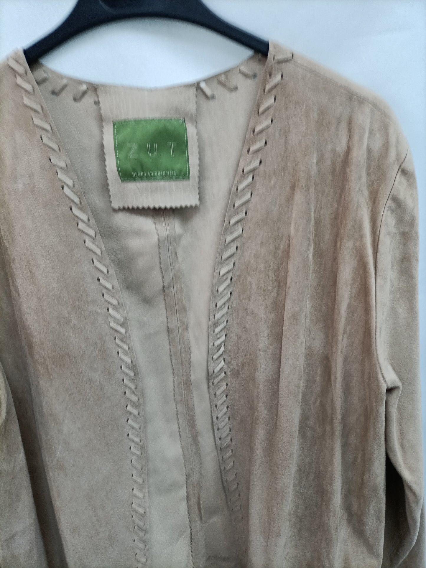 ZUT. Long leather jacket Tu