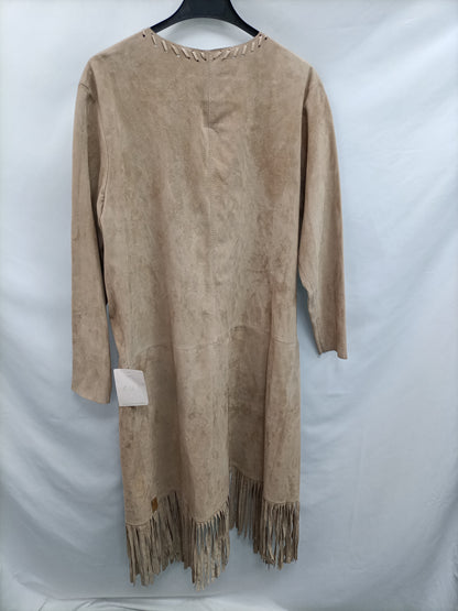 ZUT. Long leather jacket Tu