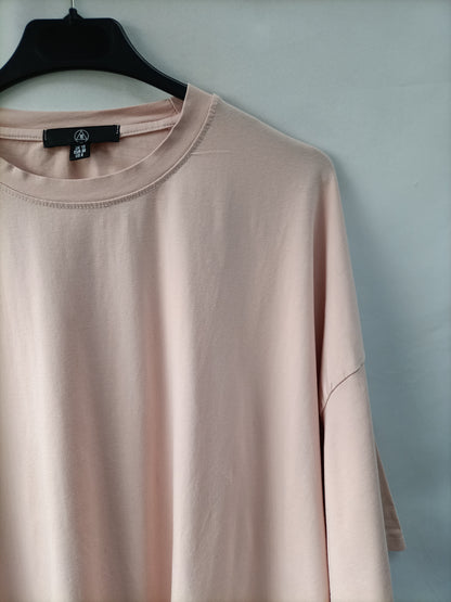 MISSGUIDED. Camiseta rosa oversized T.38