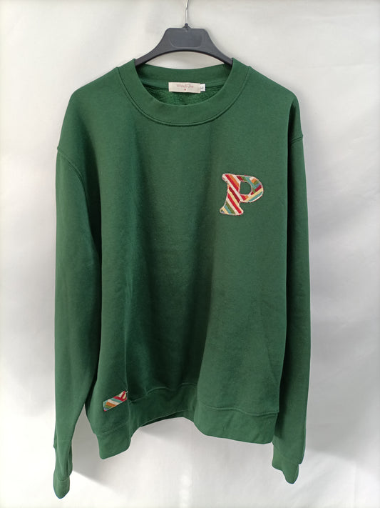 WHITE &ONE. Sudadera verde P T.l