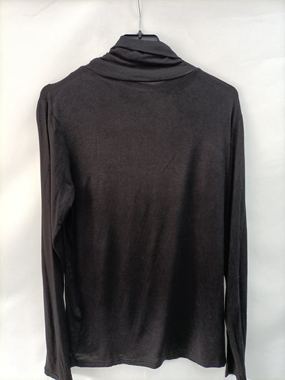 PIMKIE. Black high-neck T-shirt Tl