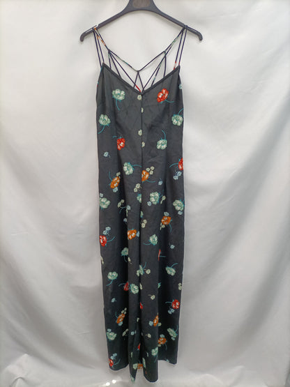 ASOS. Mono negro flores T.32