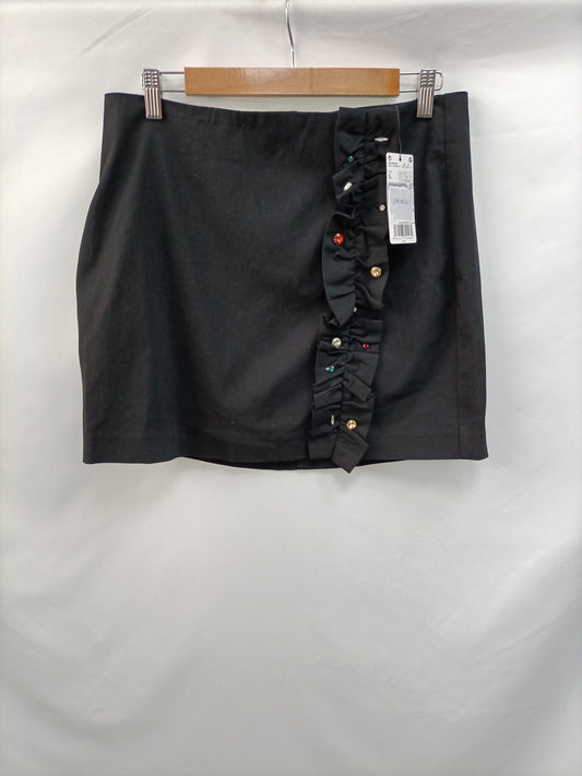 MANGO. Black Tl skirt