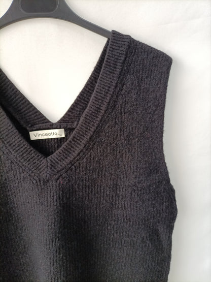 VINCEOTTO. Chaleco negro T.U(s)