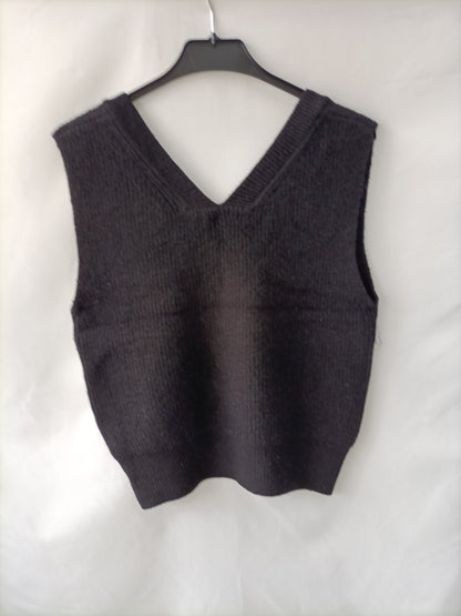 VINCEOTTO. Chaleco negro T.U(s)