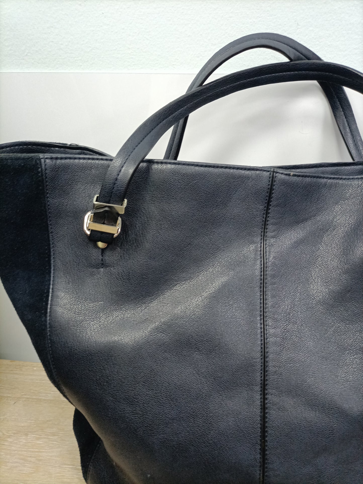 ZARA. Blue shopper bag