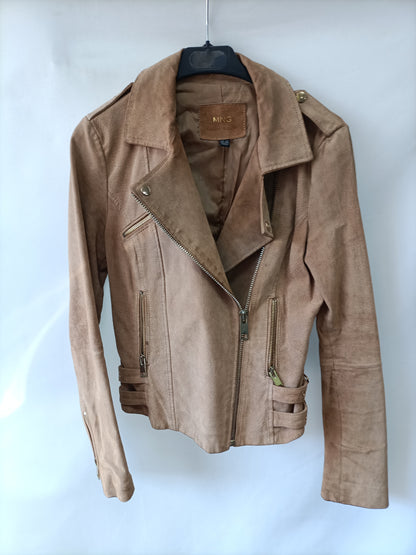 MANGO.Suede jacket T.xs