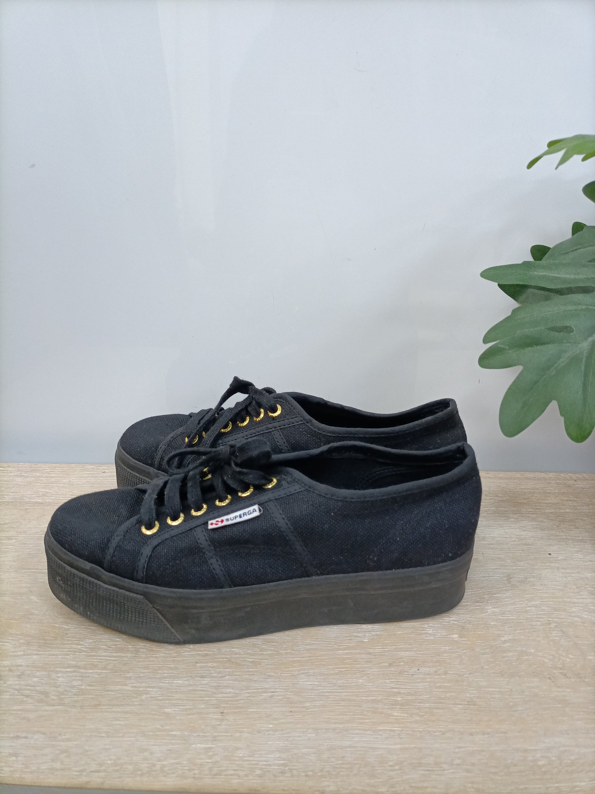 Superga 2750 Cotu Classic Zapatillas Negras Mujer Superga