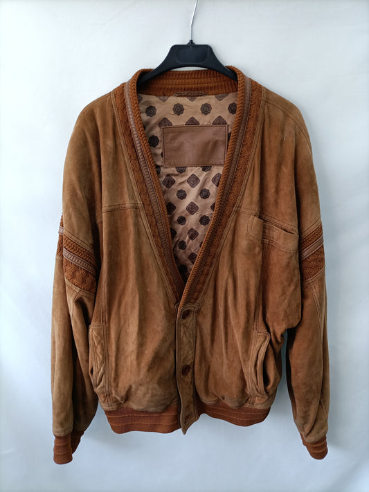 TORRAS. Chaqueta piel Vintage  T.52 (m/l) (tara)