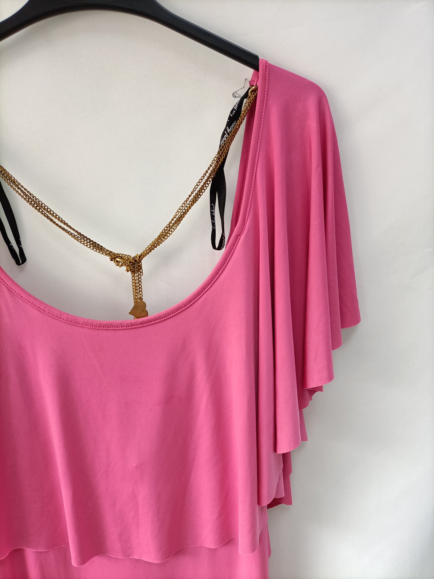 BABY Y PHAT. Vestido rosa lados fruncidaos T.l