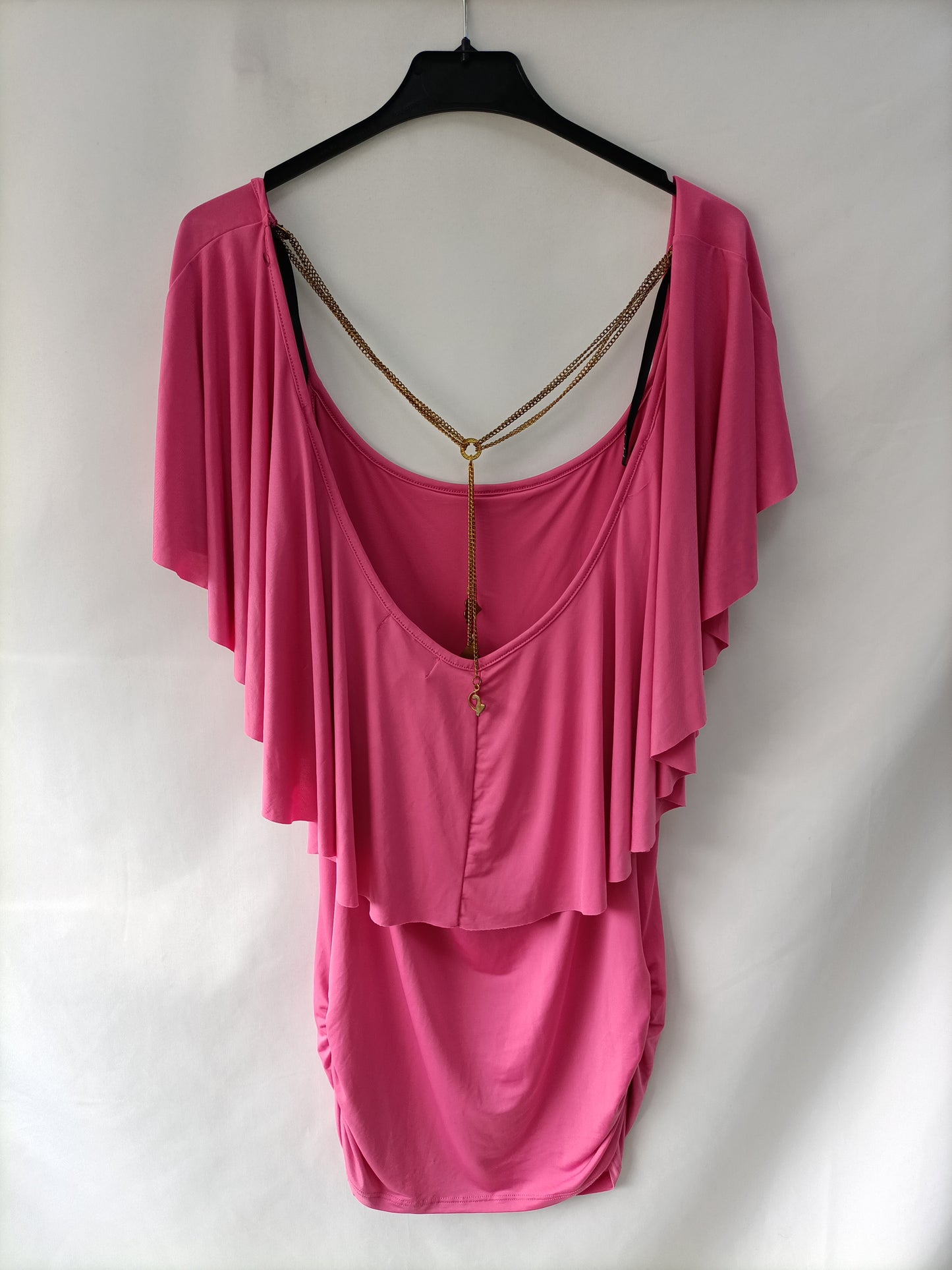 BABY Y PHAT. Vestido rosa lados fruncidaos T.l