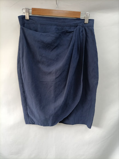 EL CORTE INGLÉS. Blue wrap skirt size 42(36)