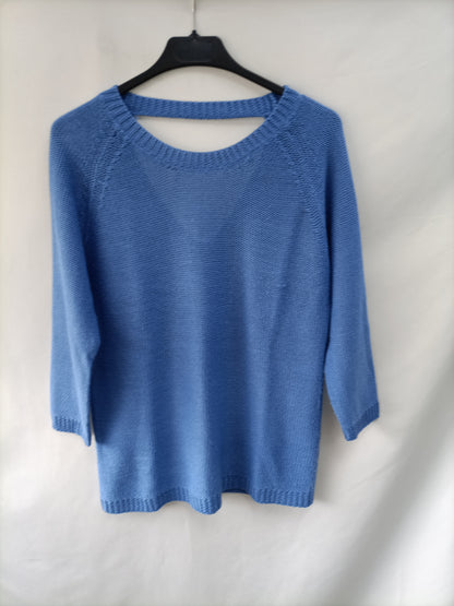 OTRAS. Jersey azul espalda T.u(m)