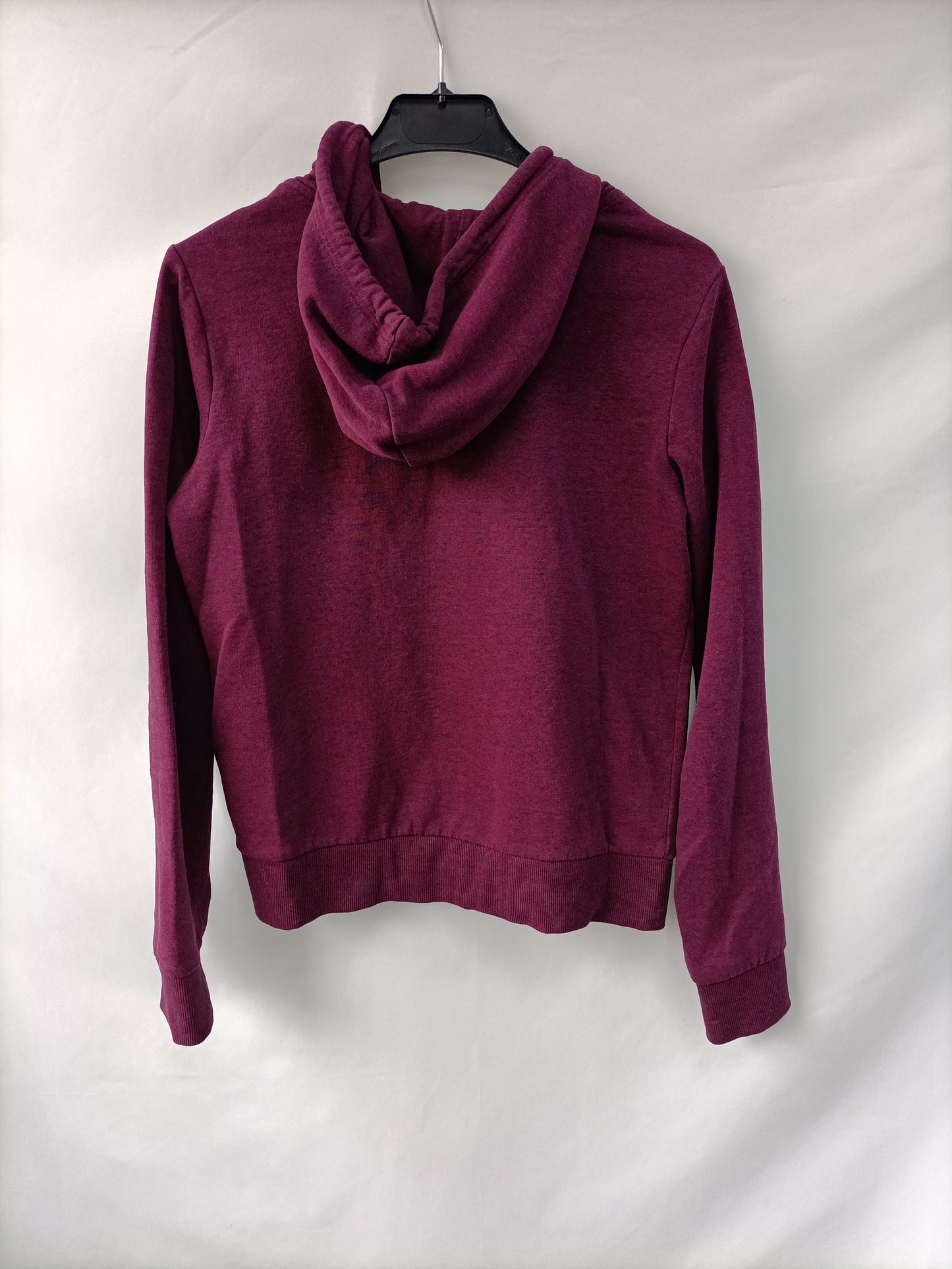 H&M. Sudadera burdeos jaspeado T.xs