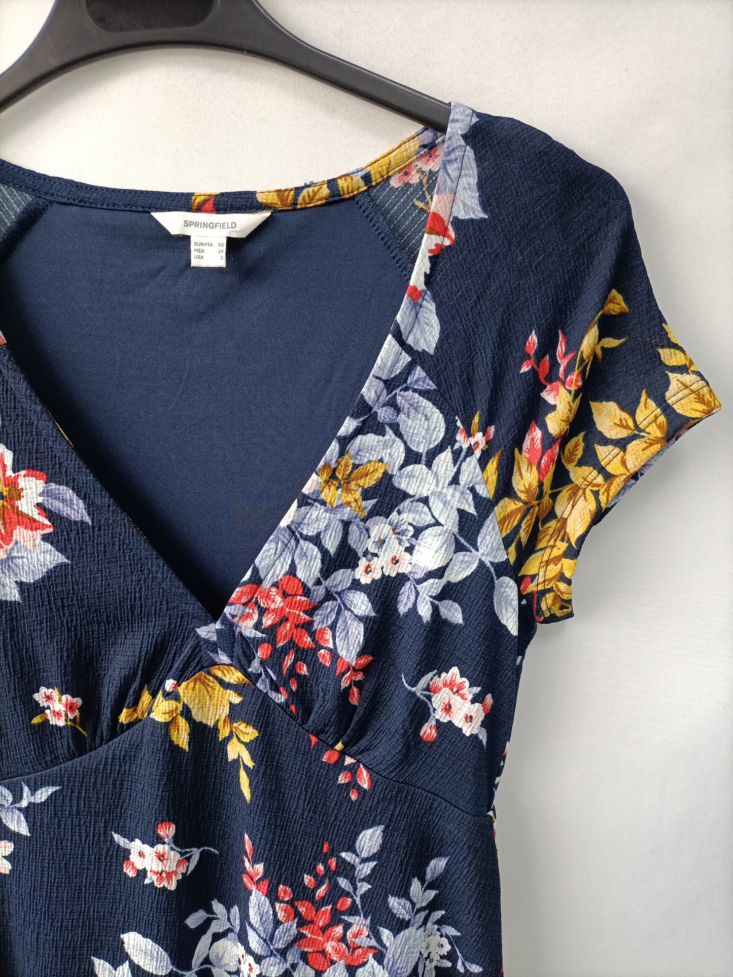 SPRINGFIELD. Vestido midi flores  T.xs