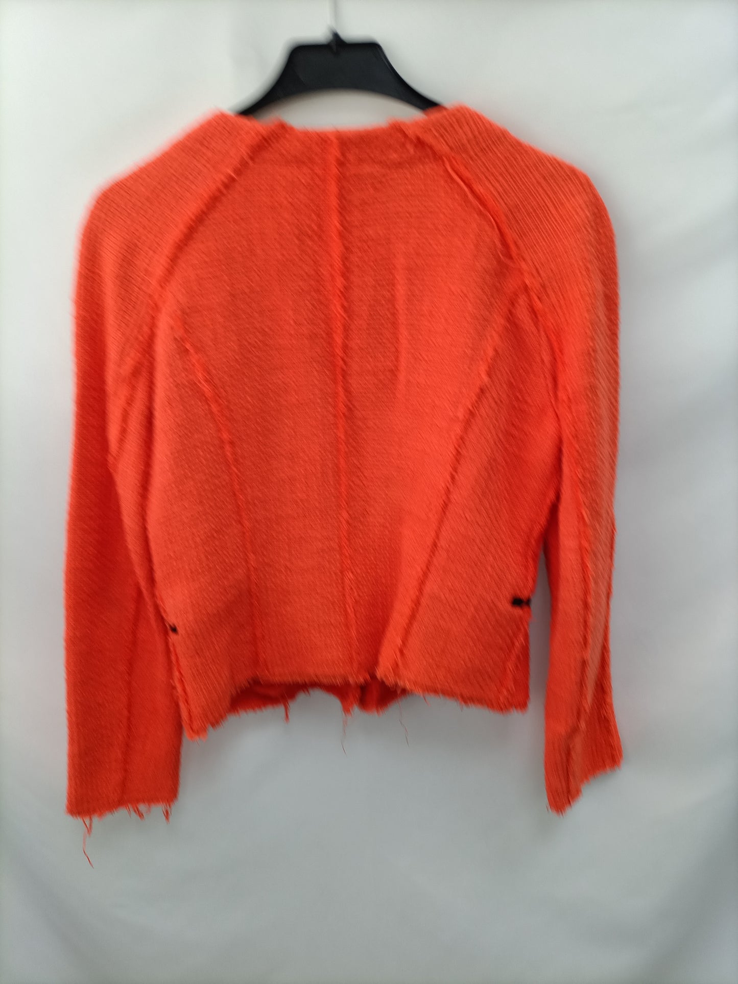 ZARA. Chaqueta naranja tweed T.s