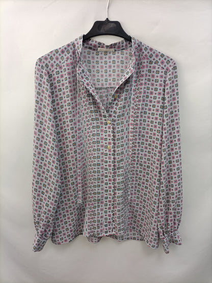 MERRYMAKE. Blusa fluida estampada T.m