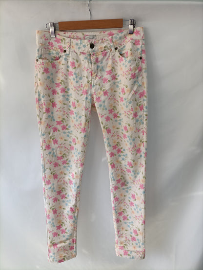 CORTEFIEL. Floral jeans size 38