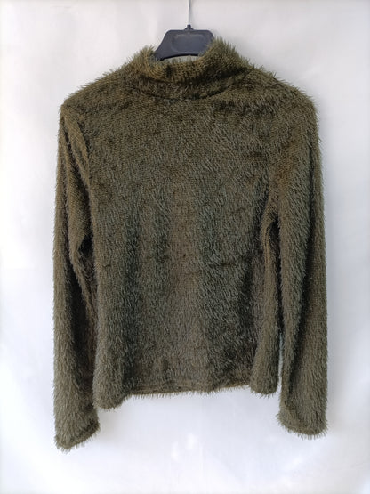 SHEIN.Soft furry jersey Tm