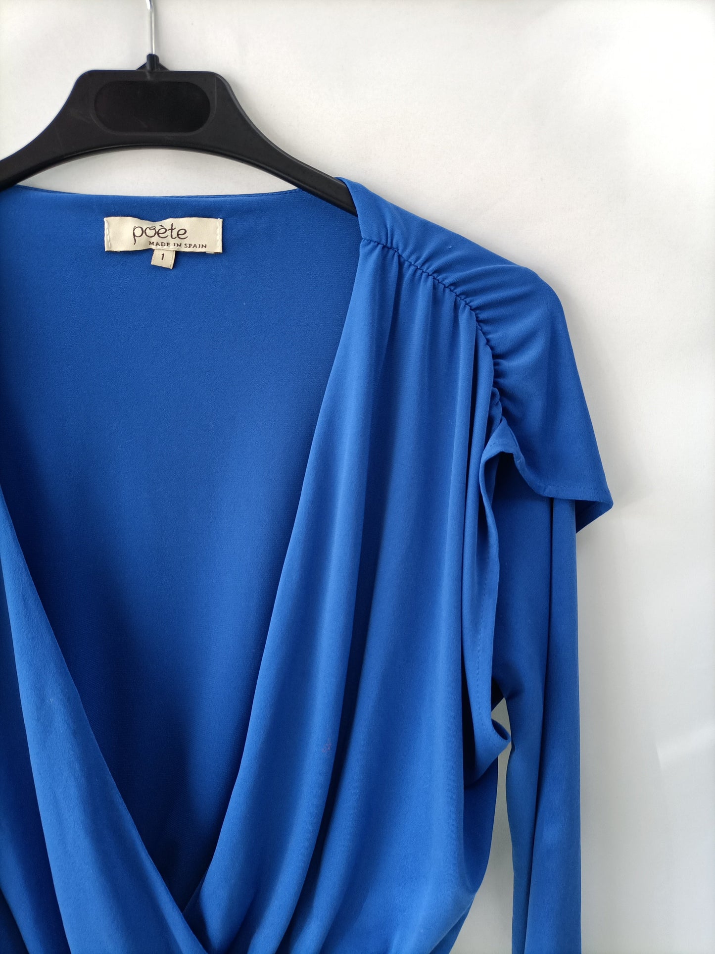 POÈTE. Top azul T.xs