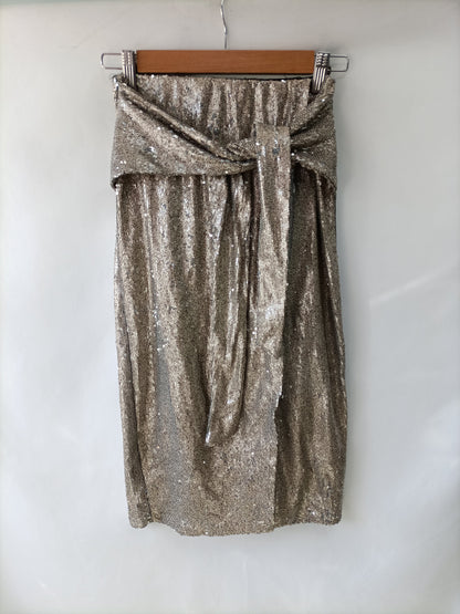ZARA. Falda lentejuelas T.s